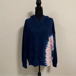Wild fox Tye Dye Hoodie Sweater Blue/ Hadley Size XL